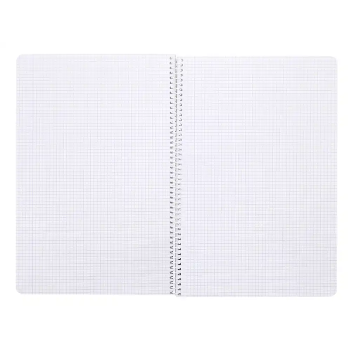 Carlin Cuaderno Espiral A4 Tapa Plástico 80 Hojas 90gr Cuadro 4mm Con Margen Verde 5