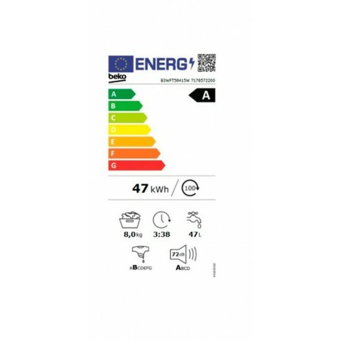 Lavadora BEKO B3WFT58415W 60 cm 8 kg 1 Lavadora BEKO B3WFT58415W 60 cm 8 kg 1