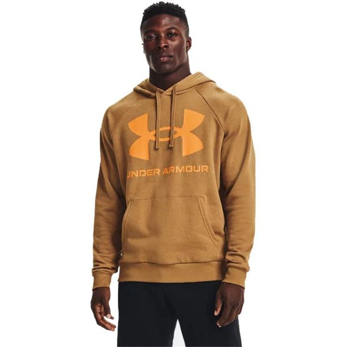 Sudadera con Capucha Hombre Under Armour Rival Big Logo Ocre 0 Sudadera con Capucha Hombre Under Armour Rival Big Logo Ocre 0
