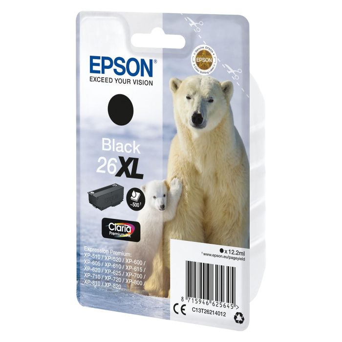 Epson Claria Premium Cartucho Negro 26XL Alta Capacidad