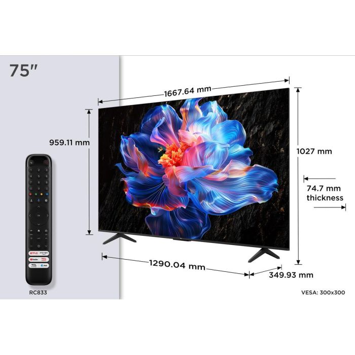 Smart TV TCL 75P6K 75" 4K Ultra HD LED HDR 1