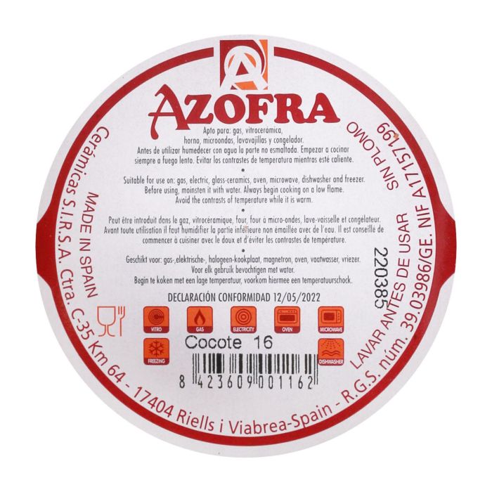 Azofra Cocote 16 cm - Ancho: 16 cm, Alto: 9 cm, Largo: 15 cm (10 Unidades) 4