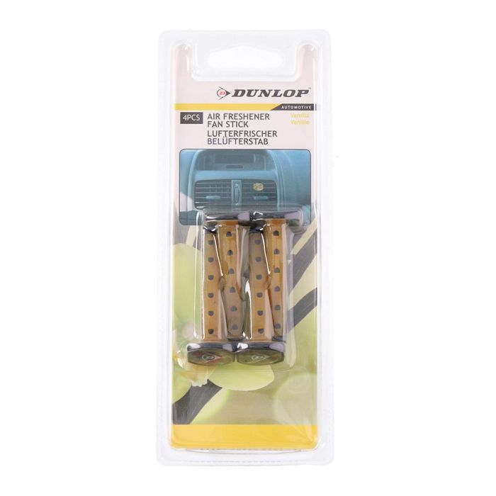 Dunlop Pack 4 ambientadores en stick para coche, colores surtidos 2 Dunlop Pack 4 ambientadores en stick para coche, colores surtidos 2