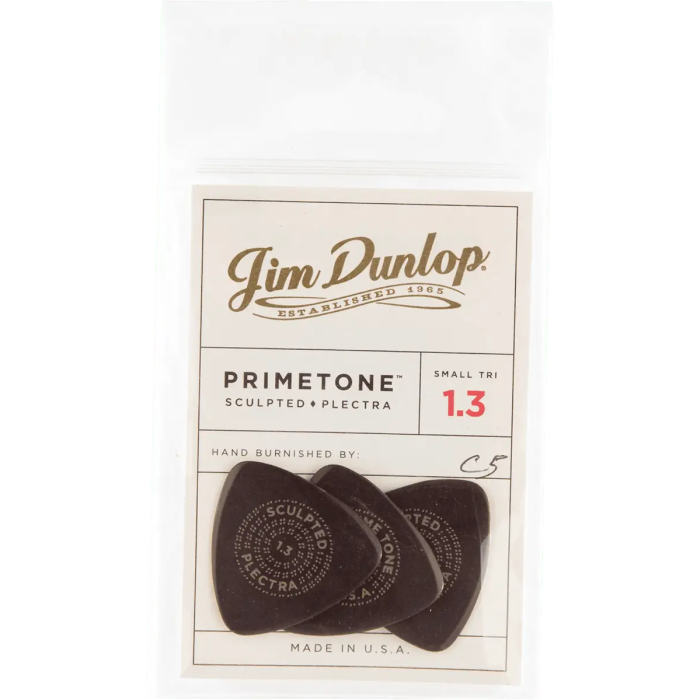 Dunlop Púas Primetone Sculpted Plectra Pack x3 - 1.3 Mm 3 Dunlop Púas Primetone Sculpted Plectra Pack x3 - 1.3 Mm 3