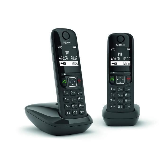 Teléfono fijo GIGASET AS690 Duo Negro 3 Teléfono fijo GIGASET AS690 Duo Negro 3