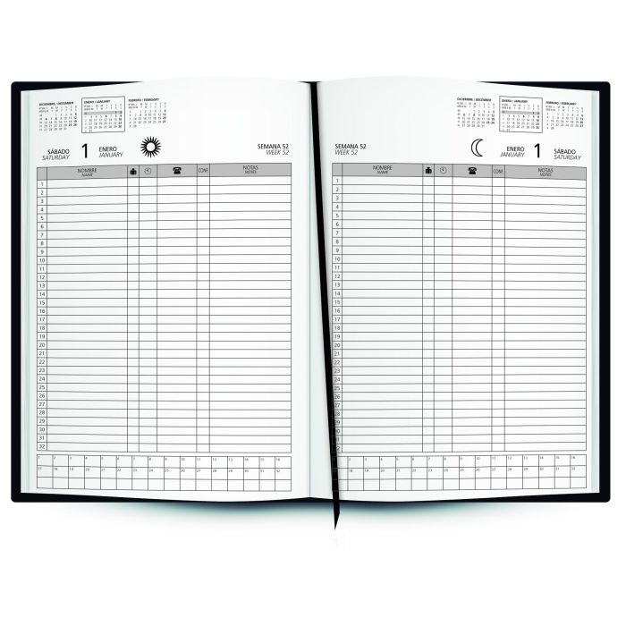 Ingraf 2D-P Aa Libro De Reservas 22x31 cm 2026 1