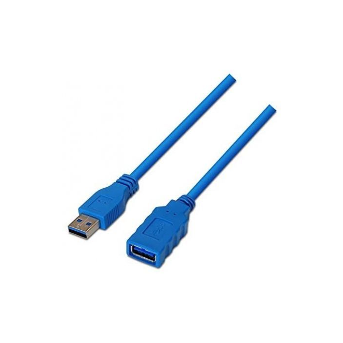 Nanocable 10.01.0901-BL Cable Alargador USB 3.0, Macho a Hembra, 1 metro, Azul, 5 Gbps 3