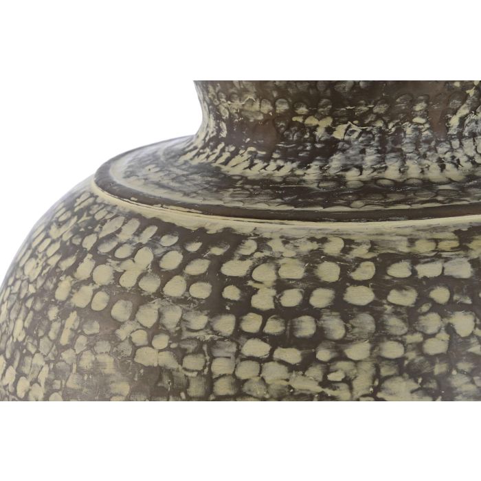 DKD Home Decor Tinaja Verde 41 x 46.5 x 41 cm Colección Mundra Acabado Patinado Aluminio 2