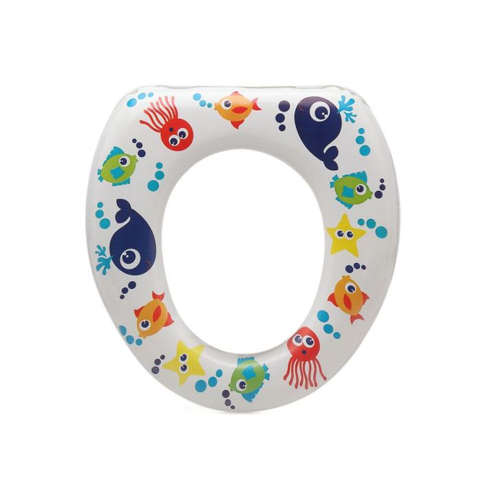 KioKids Reductor de WC Acolchado para Niños +12 Meses - Asiento Inodoro Universal Cómodo e Higiénico - Multicolor 1