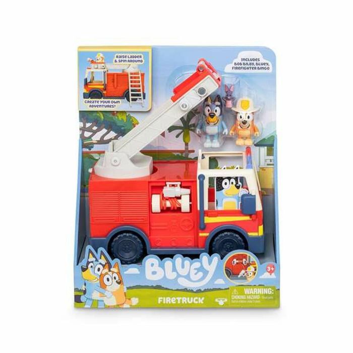 Camion de bomberos bluey.incluye figura de bingo y de bluey con accesorios. 4 Camion de bomberos bluey.incluye figura de bingo y de bluey con accesorios. 4