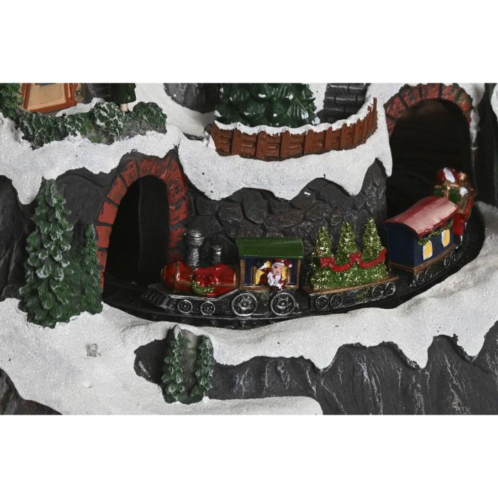 DKD Home Decor Decoración Ciudad Navidad Tradicional con Luz LED, Movimiento y Música, Resina Multicolor 36x59x40 cm 3 DKD Home Decor Decoración Ciudad Navidad Tradicional con Luz LED, Movimiento y Música, Resina Multicolor 36x59x40 cm 3