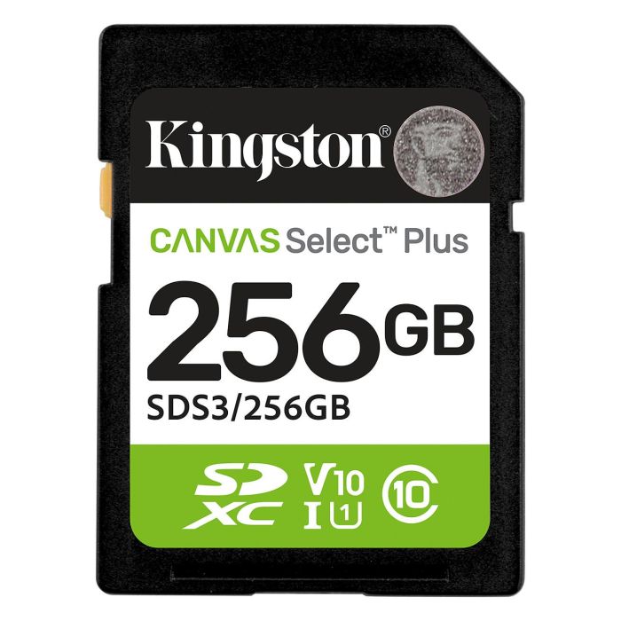 Kingston SDS3/256GB Tarjeta de Memoria Canvas Select Plus 256GB SD XC Clase 10 UHS-I 150MB/s 0 Kingston SDS3/256GB Tarjeta de Memoria Canvas Select Plus 256GB SD XC Clase 10 UHS-I 150MB/s 0