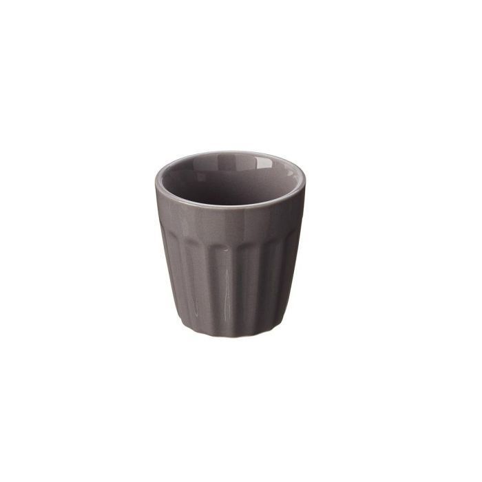Leone Juego 6 Vasos Gris Dubai Diámetro 6 cm - Apto Lavavajillas Horno y Microondas