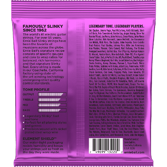 Juego Eléctrica Slinky Purple 11-48 Tripack (3) 1 Juego Eléctrica Slinky Purple 11-48 Tripack (3) 1
