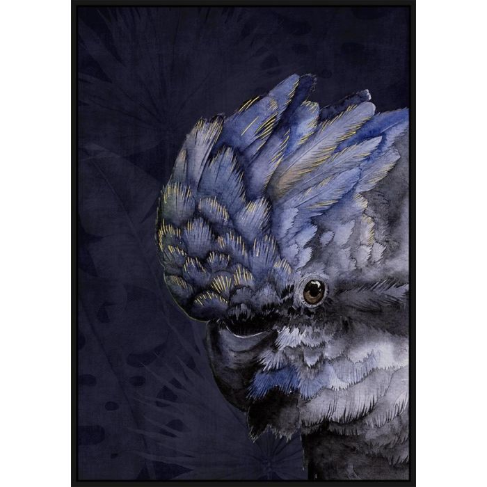 DKD Home Decor Cuadro Tropical Cacatua Lienzo Azul Blanco Marco PS Surtido Aleatorio 123 x 83 cm (2 Unidades) 1