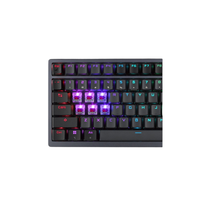 ASUS ROG Azoth Teclado Mecánico Gaming 75% Inalámbrico Bluetooth/USB RGB LED Switch ROG RX Blue 90MP0316-BKSA00 1