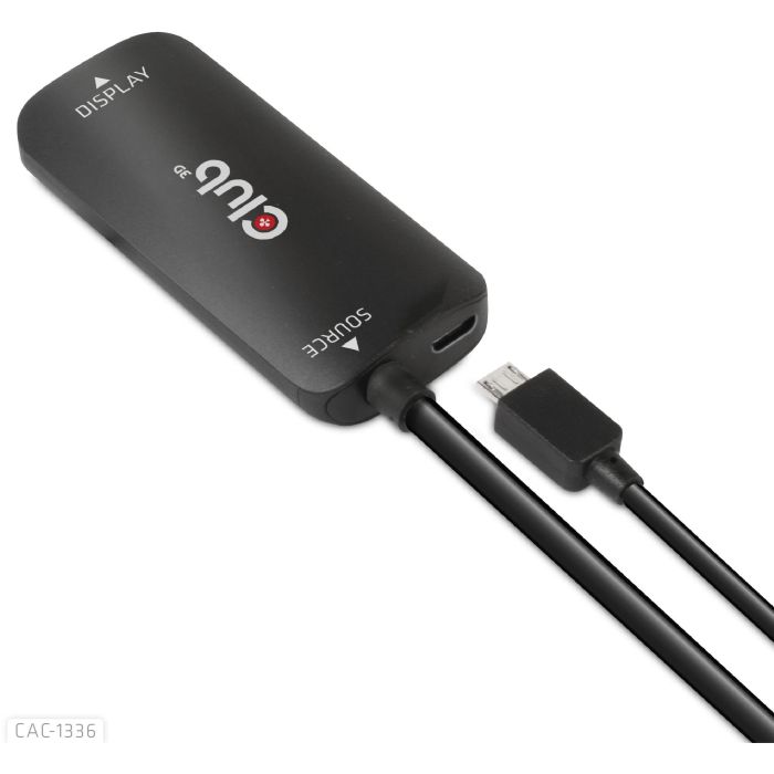 Club3D Adaptador HDMI + MicroUSB a USB-C Activo 4K120Hz 8 Club3D Adaptador HDMI + MicroUSB a USB-C Activo 4K120Hz 8