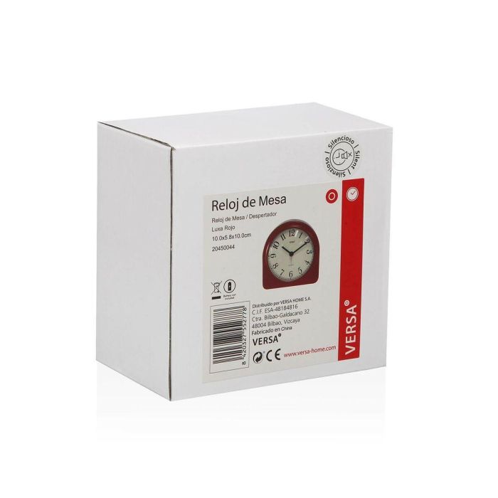 Reloj de Mesa Versa Luxa Rojo 1