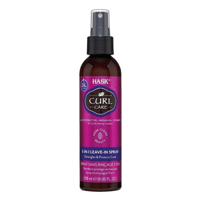 Hask Curl Care 5-in-1 Acondicionador Sin Aclarado Spray Cabello Rizado, Antiencrespamiento, Desenredante, Protección Térmica 175ml Hask Curl Care 5-in-1 Acondicionador Sin Aclarado Spray Cabello Rizado, Antiencrespamiento, Desenredante, Protección Térmica 175ml