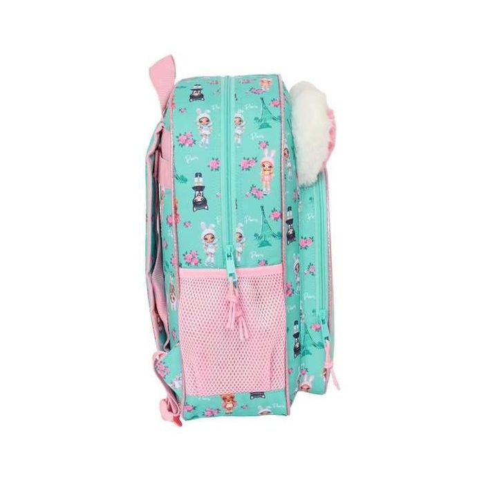 Mochila Escolar Na!Na!Na! Surprise Bunny Rosa Turquesa 32 x 38 x 12 cm 2