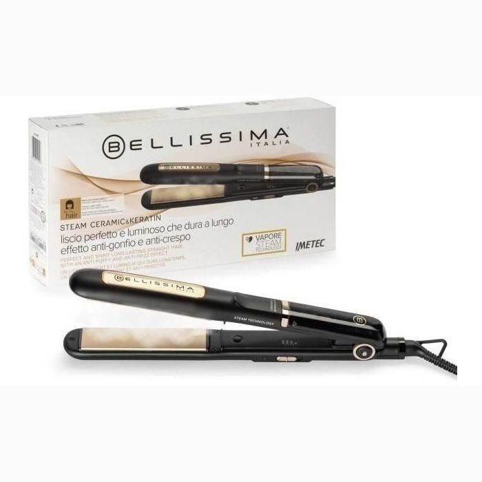 Plancha de vapor - Bellissima - My Pro Steam B28 100 - Protección y brillo - 3 temperaturas - Apto para todo tipo de cabello