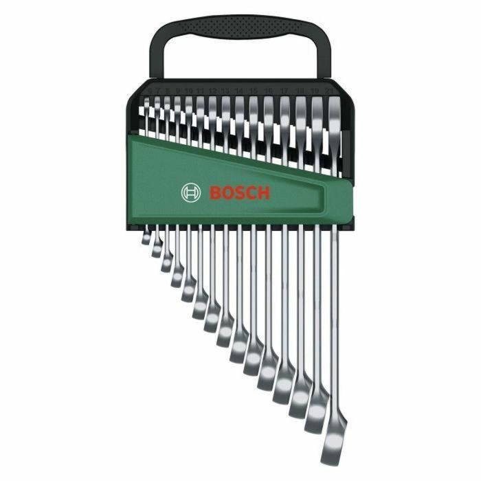 Bosch BOS4053423254136 Juego de Llaves Combinadas de 15 Piezas Métrico 6-21 mm Robustas Ergonómicas 3