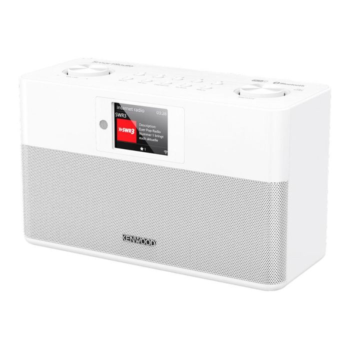Kenwood CR-ST100S-W Radio Internet/DAB+/FM con Bluetooth, Altavoces 20W, WiFi, Pantalla 2.4", USB, Alarma, Color Blanco Kenwood CR-ST100S-W Radio Internet/DAB+/FM con Bluetooth, Altavoces 20W, WiFi, Pantalla 2.4", USB, Alarma, Color Blanco