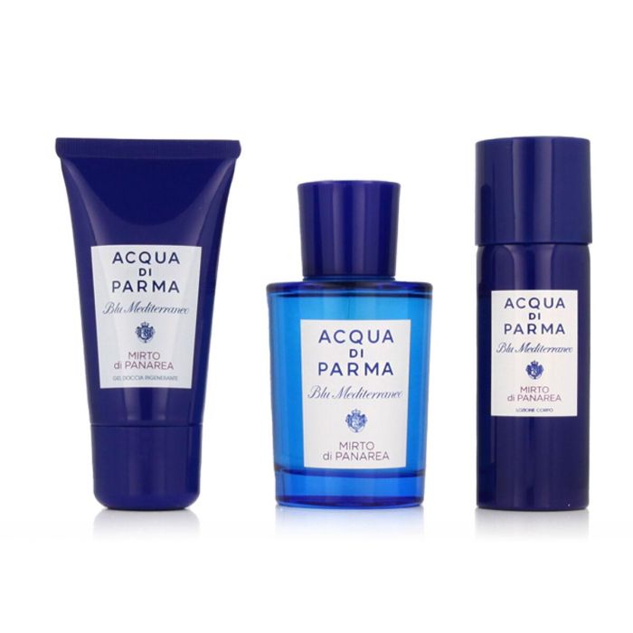 Set de Perfume Unisex Acqua Di Parma 3 Piezas Blu Mediterraneo Mirto Di Panarea 1