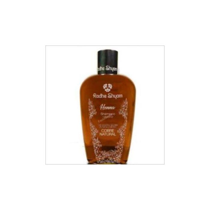 RADHE SHYAM Champú Henna Color Cobre 250ml - Mantiene el Tono del Cabello Teñido