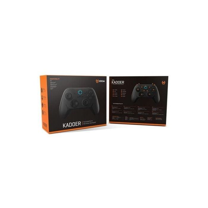 Krom Gamepad Inalámbrico Kadoer Negro NXKROMKADOERBK Bluetooth 5.0 para PC, Switch, Android, iOS con 10h Autonomía 4 Krom Gamepad Inalámbrico Kadoer Negro NXKROMKADOERBK Bluetooth 5.0 para PC, Switch, Android, iOS con 10h Autonomía 4