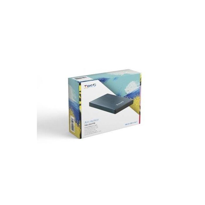 TooQ TQE-2527PB Caja Externa Disco Duro Portátil 2.5" (9.5mm) USB 3.1 Gen 1 hasta 4TB SATA III Aluminio Azul Pacífico 3 TooQ TQE-2527PB Caja Externa Disco Duro Portátil 2.5" (9.5mm) USB 3.1 Gen 1 hasta 4TB SATA III Aluminio Azul Pacífico 3