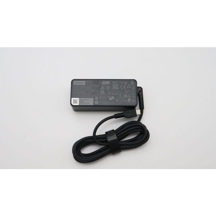 Lenovo 45W USB-C laptop charger with multi-voltage support (20V, 15V, 9V, 5V), suitable for portable devices. Lenovo 45W USB-C laptop charger with multi-voltage support (20V, 15V, 9V, 5V), suitable for portable devices.