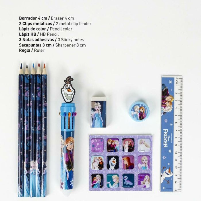 Cerdá Conjunto de Papelería Escolar Frozen en Eva Azul, Medidas 22 x 14 x 0.5 cm, Ideal para Niños de 2 a 8 Años 2 Cerdá Conjunto de Papelería Escolar Frozen en Eva Azul, Medidas 22 x 14 x 0.5 cm, Ideal para Niños de 2 a 8 Años 2