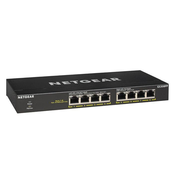 NETGEAR GS308PP 8P RM PoE+ 4