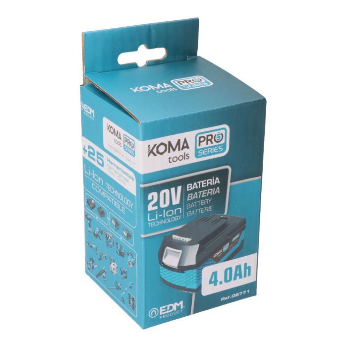 Bateria li-ion 20 v 4.0 ah 11,8 x 7,4 x 6,7 cm 2 Bateria li-ion 20 v 4.0 ah 11,8 x 7,4 x 6,7 cm 2