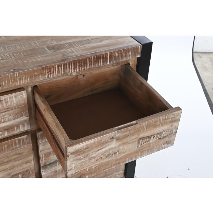 Buffet Alpino DKD Home Decor Natural Negro 40 x 85 x 140 cm 8