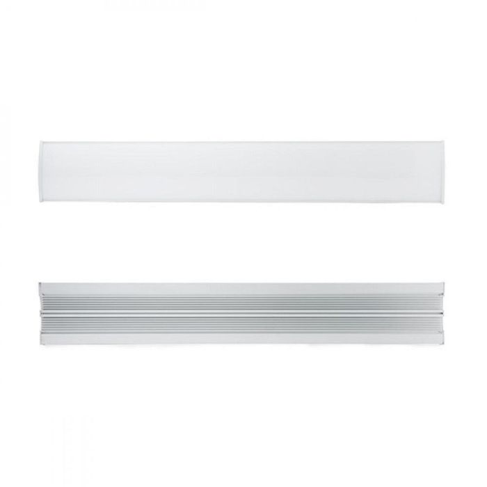 Perfíl/Luminaria Aluminio 10 X Tira LED - Difusor Opal x 1M 4