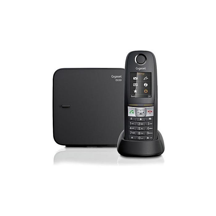 Gigaset E630 schwarz int. Teléfono DECT/analógico Inalámbrico Resistente al Agua y Polvo IP65 1