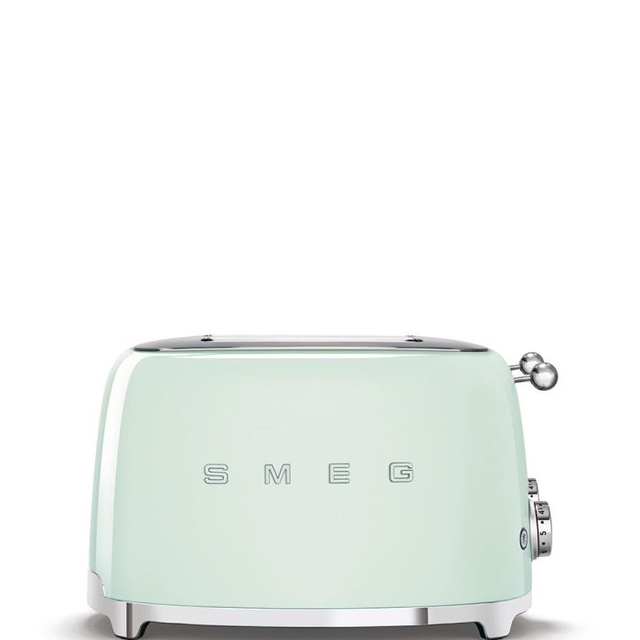 Smeg TSF03PGEU Tostadora de Pan de 4 Ranuras / 4 Rebanadas, Diseño Icónico Estilo Años 50, Color Verde Pastel 4