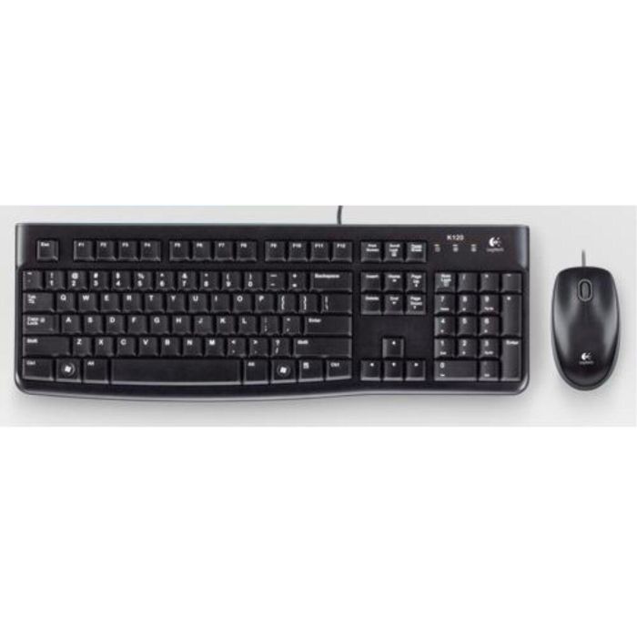 Logitech Mk120 Teclado y Mouse Óptico, Escritura Cómoda y Silenciosa