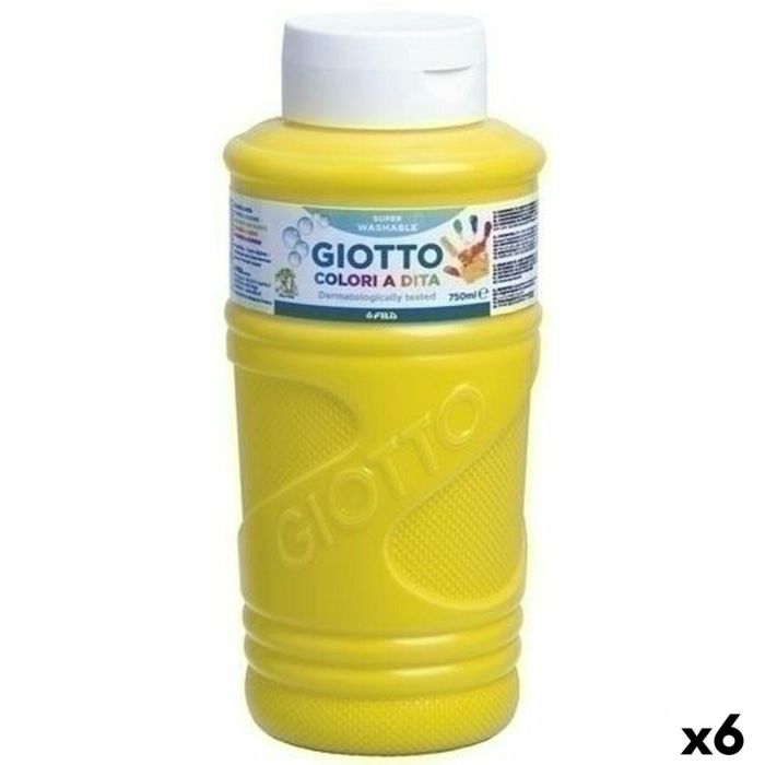Pintura de Dedos Giotto Amarillo 750 ml (6 Unidades) Pintura de Dedos Giotto Amarillo 750 ml (6 Unidades)