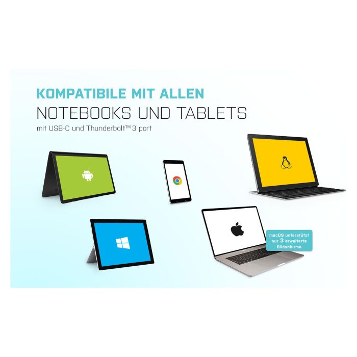 Hub USB i-Tec C31QUATTRODOCKPD Negro 14