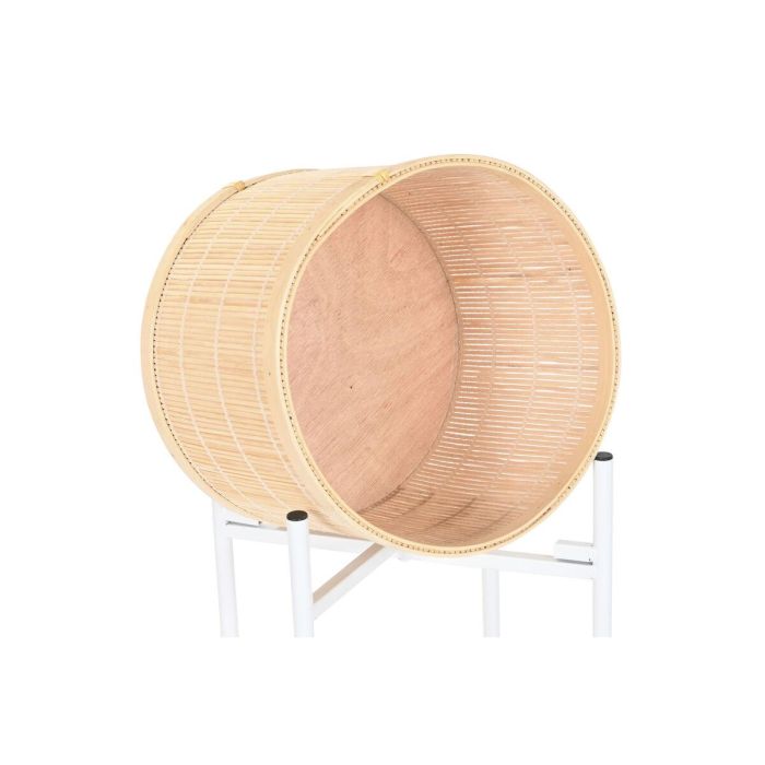 Macetero Home ESPRIT Blanco Natural Metal Bambú 31 x 31 x 103 cm (3 Piezas) 2 Macetero Home ESPRIT Blanco Natural Metal Bambú 31 x 31 x 103 cm (3 Piezas) 2