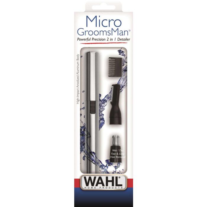 Wahl 5640-616 Recortadora Facial Higiénica con Accesorios Nariz y Orejas GROOMSMAN MICRO 1