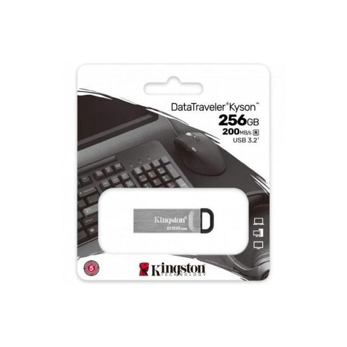 KINGSTON Pendrive Datatraveler KYSON 256GB / USB 3.2 GEN 1 3 KINGSTON Pendrive Datatraveler KYSON 256GB / USB 3.2 GEN 1 3