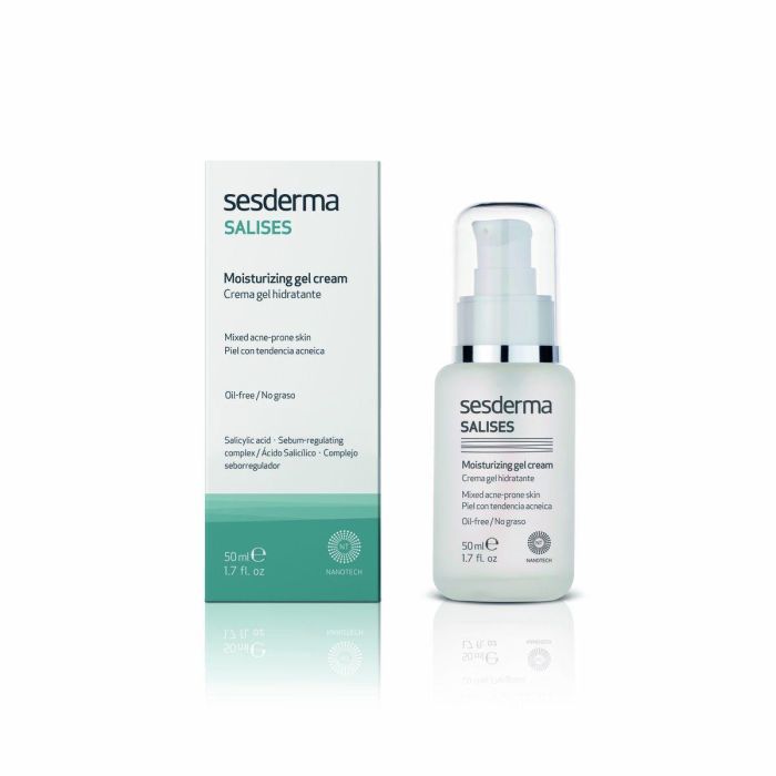 Sesderma SALISES Crema Gel Hidratante Tratamiento Matificante Piel Mixta Grasa Acnéica con Ácido Salicílico 50 ml