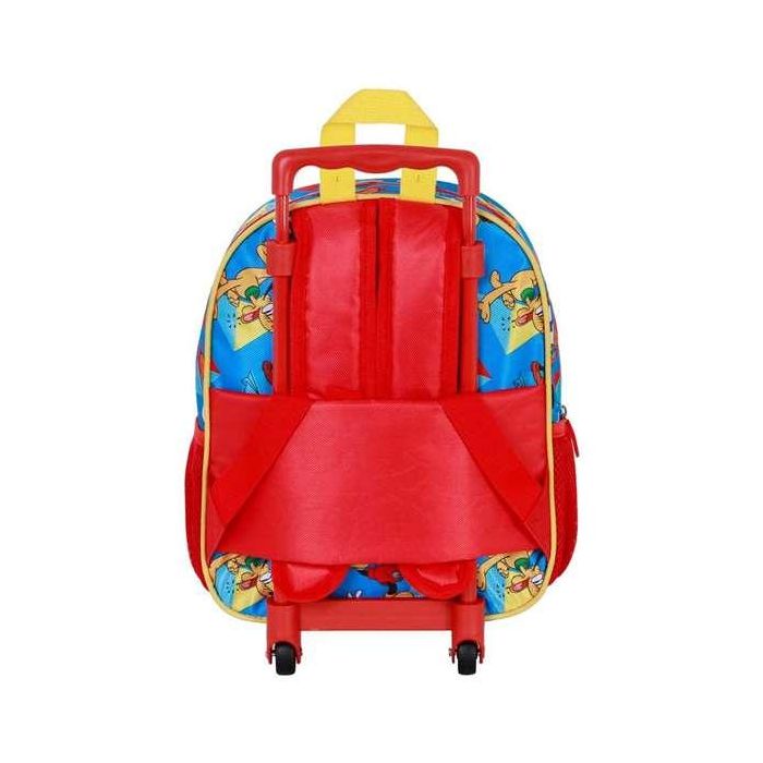 Disney Mickey Mouse Mochila Infantil 3D con Ruedas Pequeña Scooter Azul Niños 10x25x30cm 7L 3