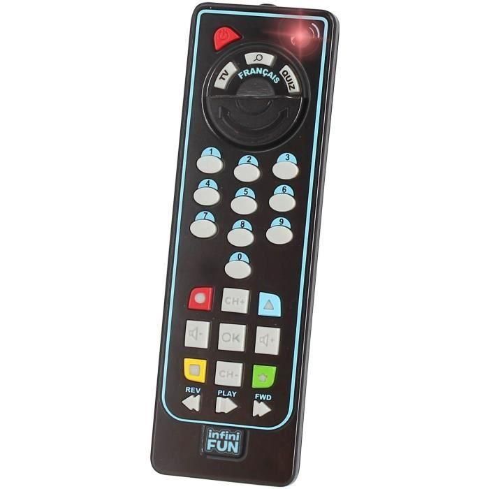 TALDEC Control Remoto Educativo Bilingüe Infini Fun para Bebés +12 Meses Aprende Números, Colores, Formas Francés Inglés TALDEC Control Remoto Educativo Bilingüe Infini Fun para Bebés +12 Meses Aprende Números, Colores, Formas Francés Inglés