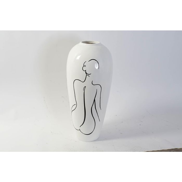 Jarron Moderno DKD Home Decor Blanco 34 x 73.5 x 34 cm 1 Jarron Moderno DKD Home Decor Blanco 34 x 73.5 x 34 cm 1