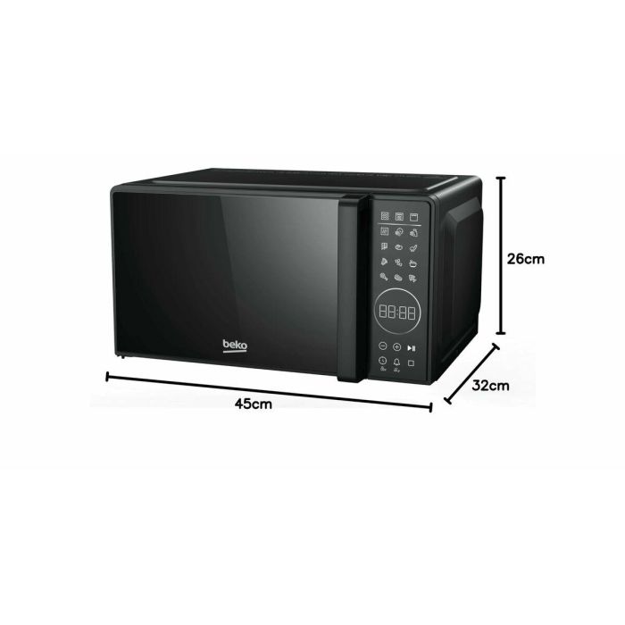 Microondas con Grill BEKO MGC20130BFB 20L Negro 1000 W 3 Microondas con Grill BEKO MGC20130BFB 20L Negro 1000 W 3